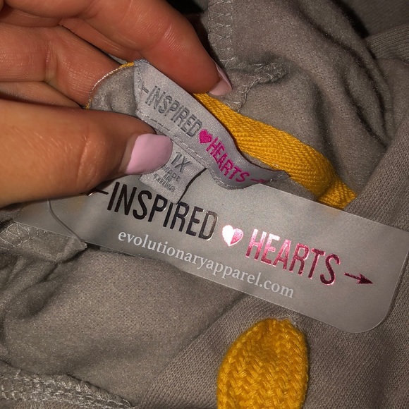 Grey & Yellow Inspirational Hoodie - Picture 2 of 2